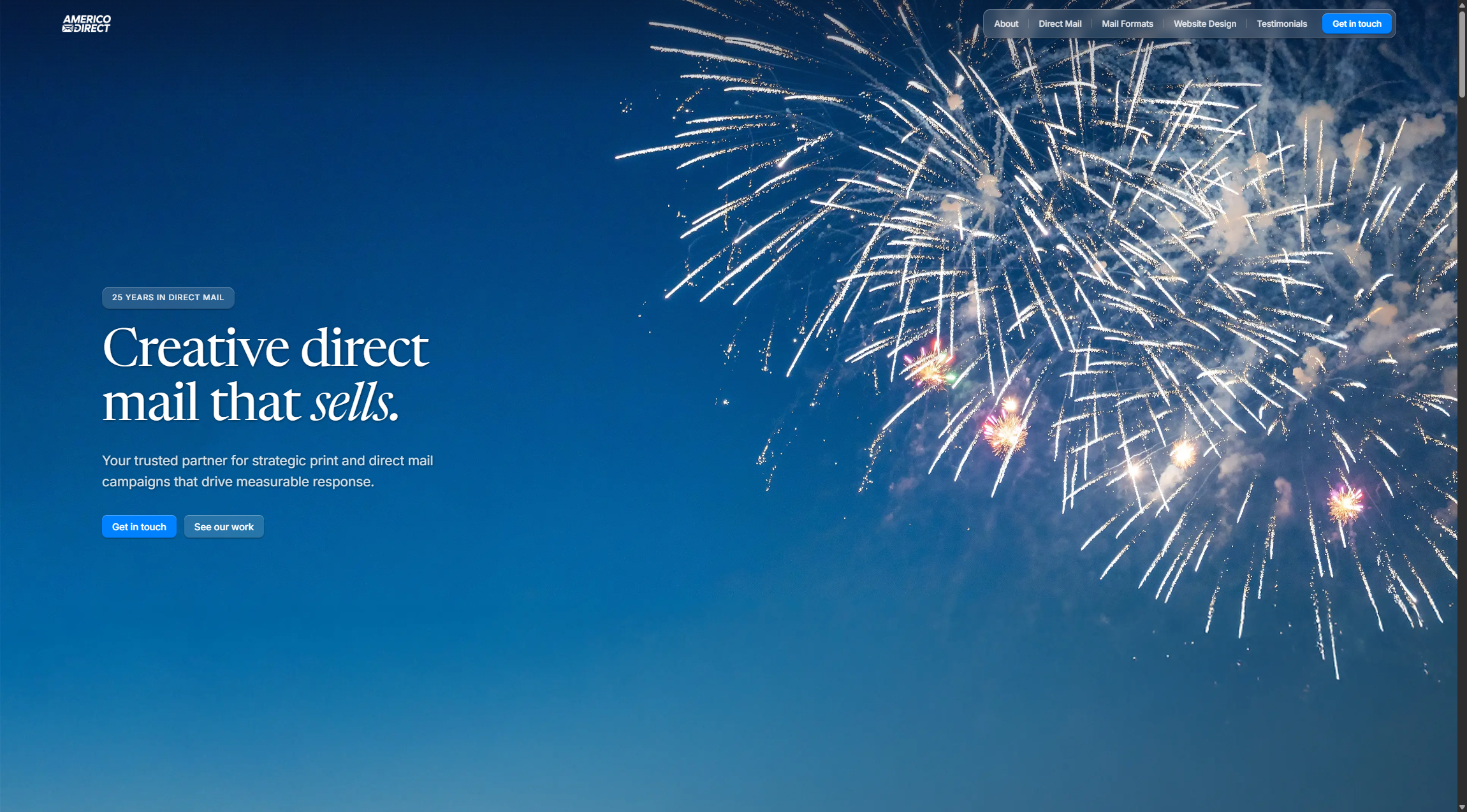 Americo Direct — website screenshot